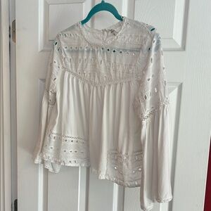 Glam White Lace Blouse